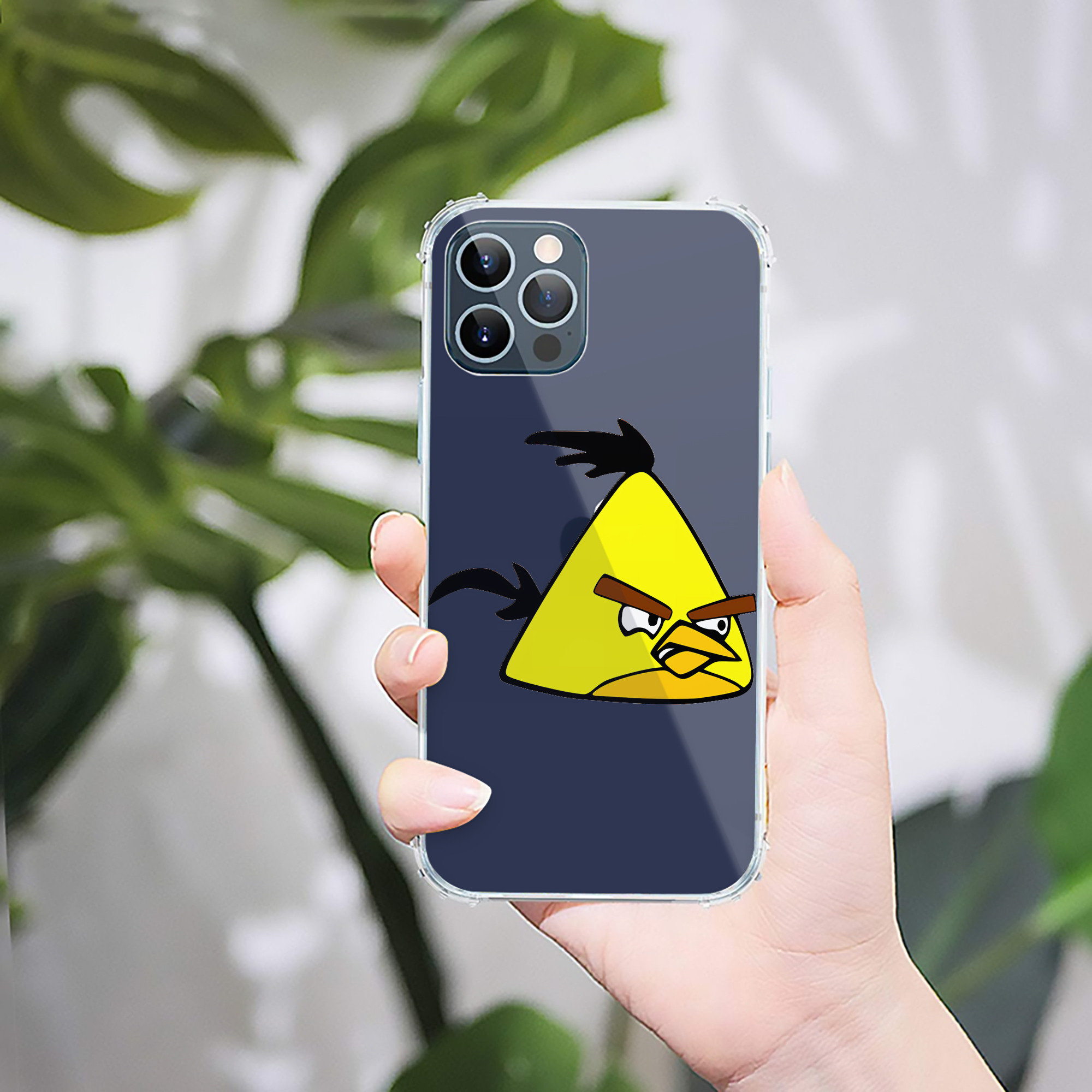 （画像用） Angry Birds アングリーバード 【iPhone 12シリーズ対応】透明スマホケース（クリアソフトケース）